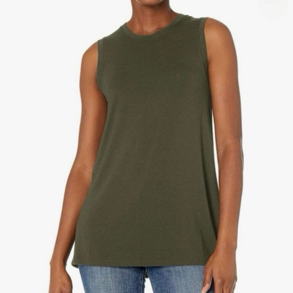 Daily Ritual Relaxed Fit Muscle Sleeve Swing Tunic sz XXL